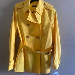 Lauren , Ralph Lauren yellow coat NWT